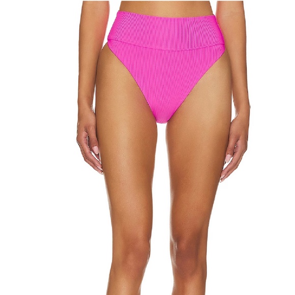 BEACH RIOT x REVOLVE Highway Bikini Bottom Ultra Pink M - Picture 2 of 7